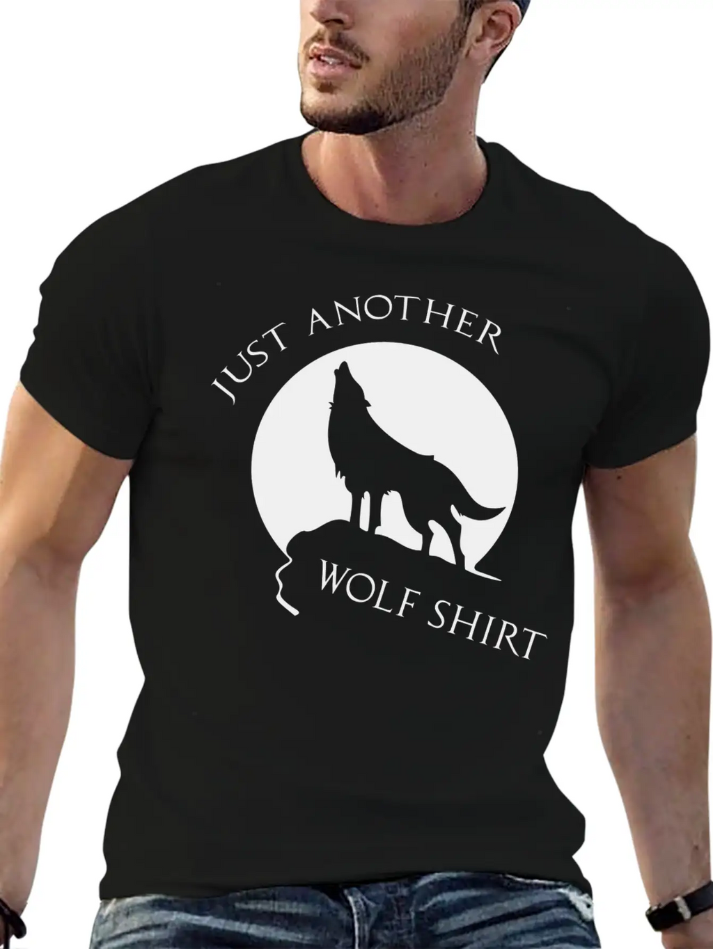 Just Another Wolf Shirt Casual Graphic T-Shirt – Simple And Comfortable Daily Wear