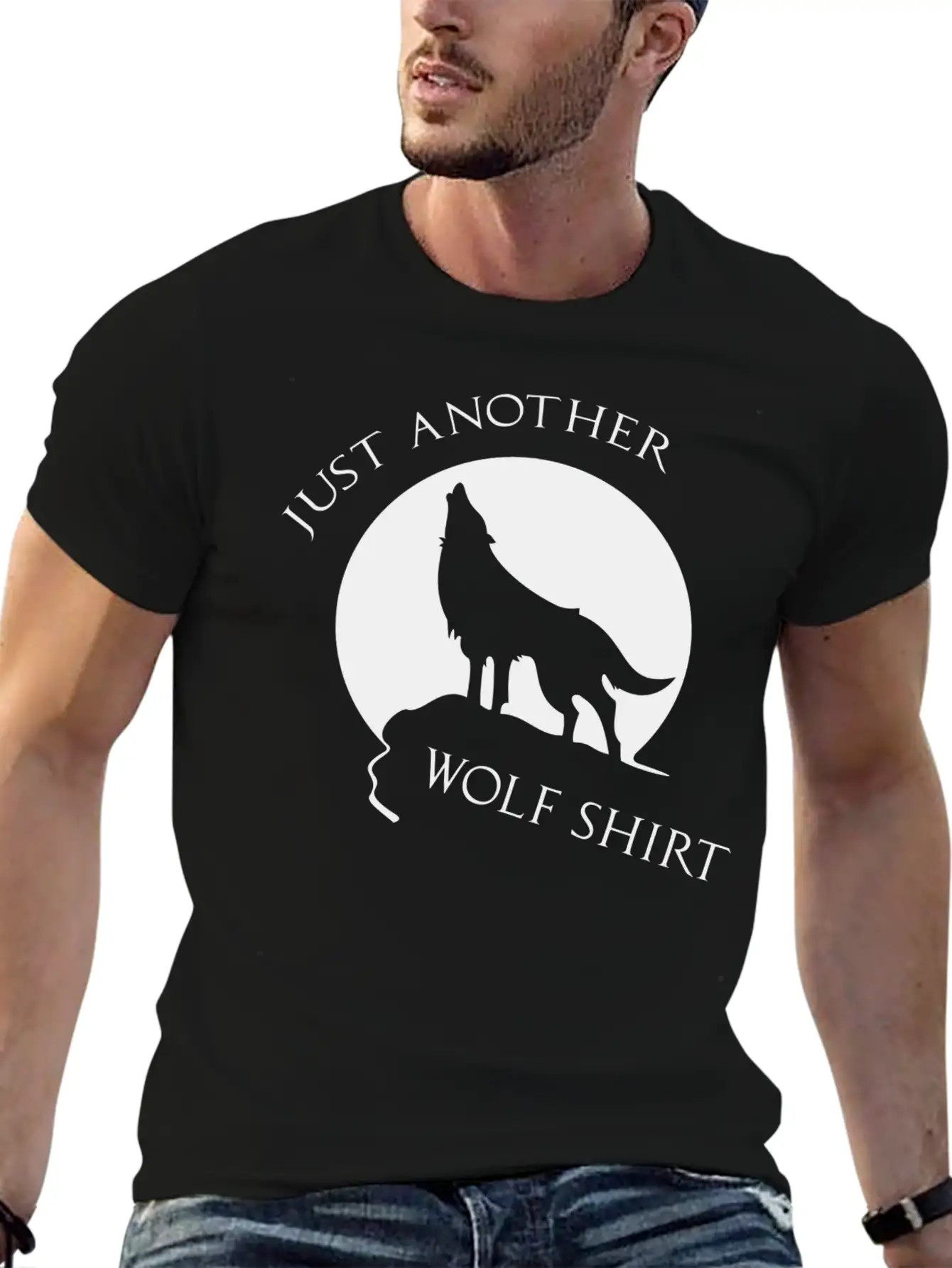 Just Another Wolf Shirt Casual Graphic T-Shirt – Simple And Comfortable Daily Wear