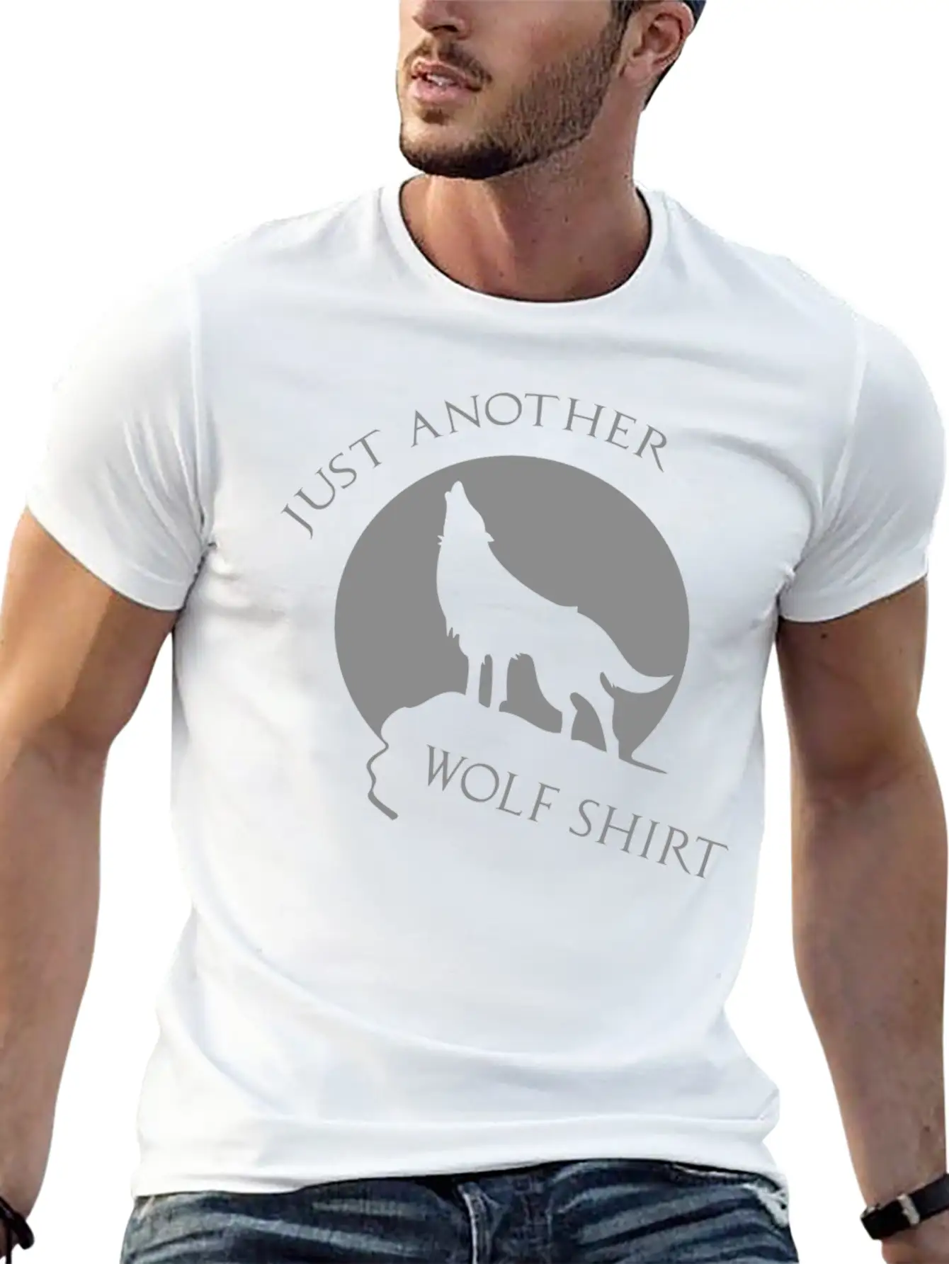 Just Another Wolf Shirt Casual Graphic T-Shirt – Simple And Comfortable Daily Wear