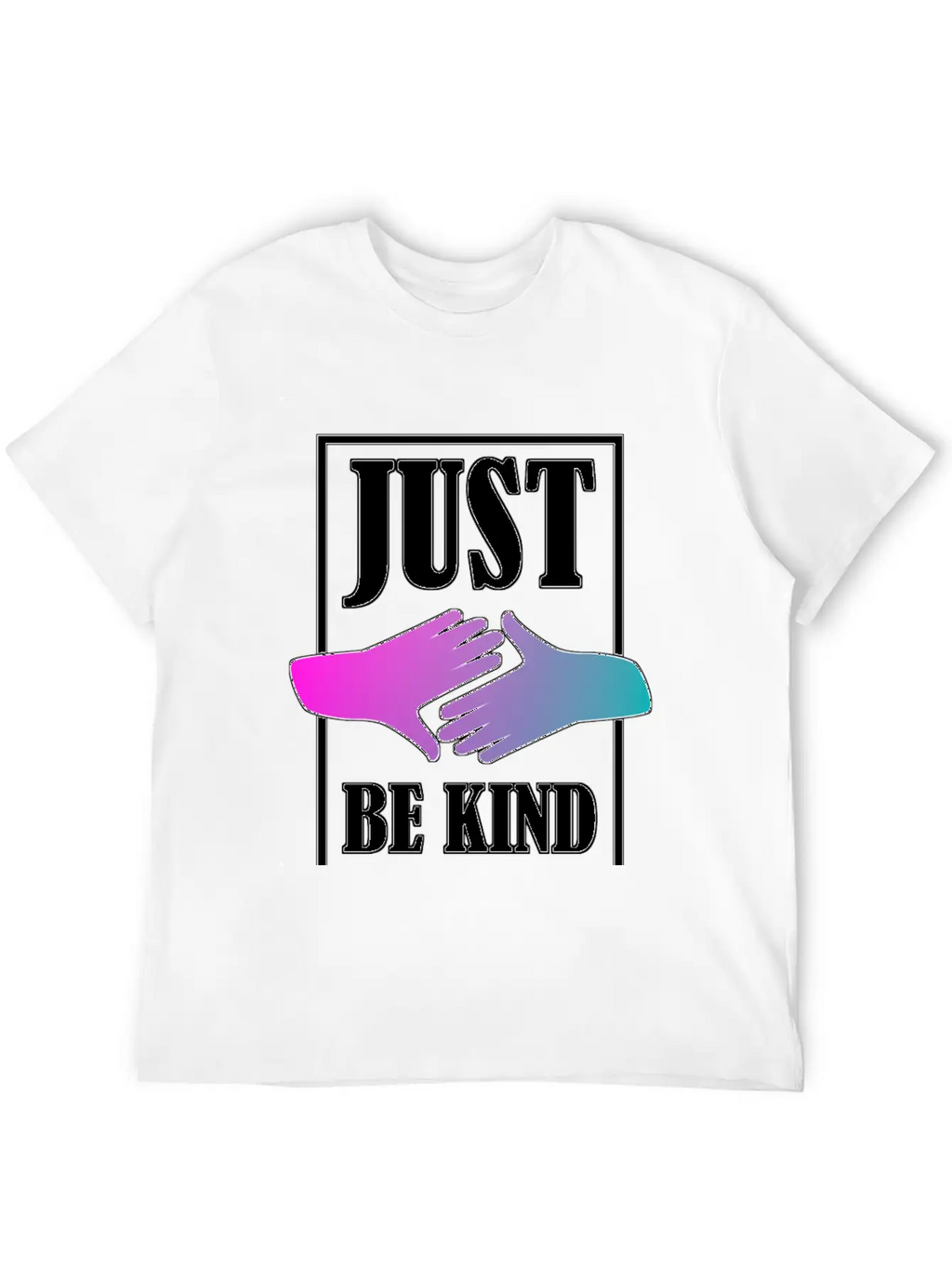 Just Be Kind Unisex Short Sleeve Soft Cotton T-Shirt – Casual Everyday Wear