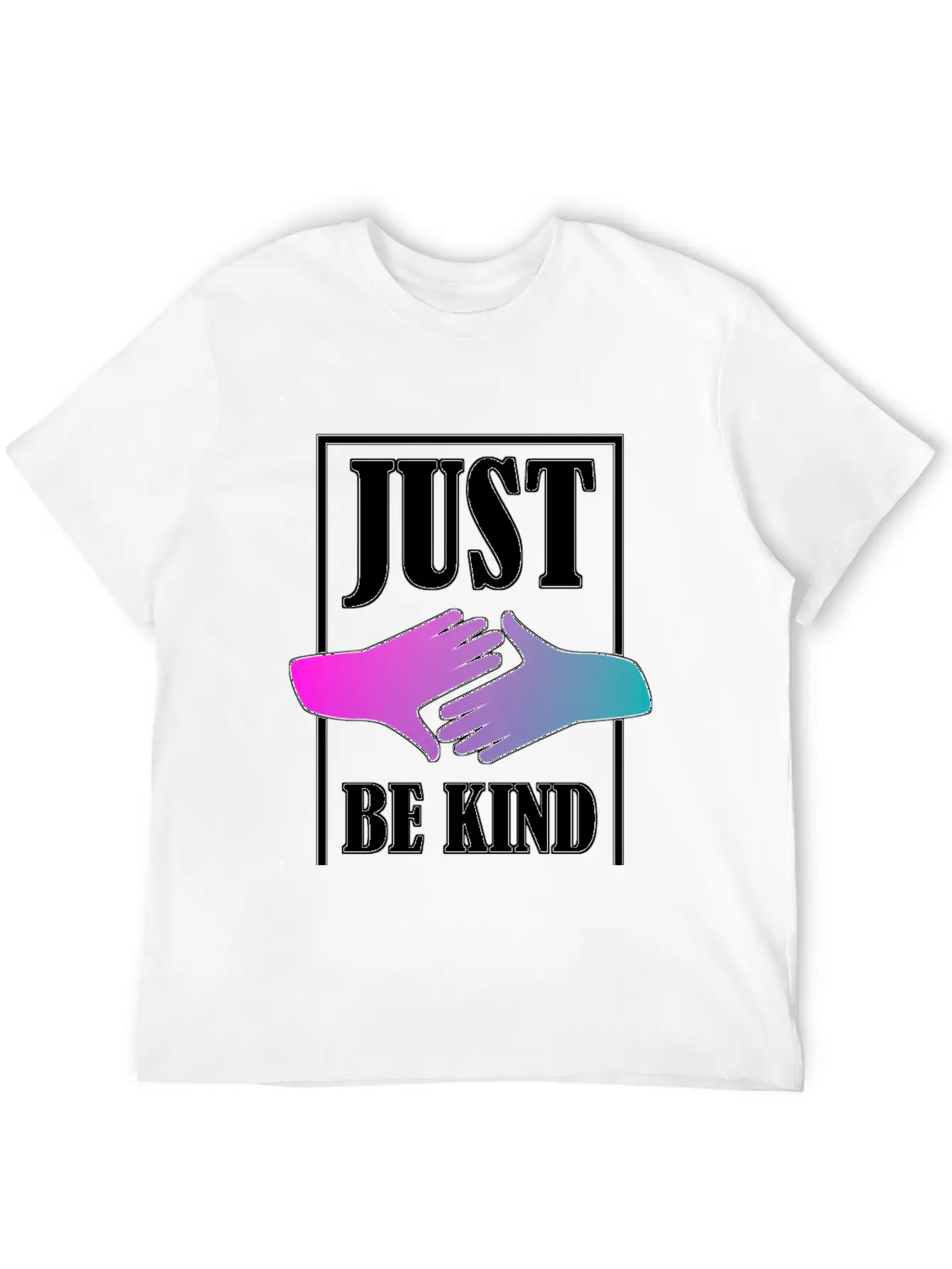Just Be Kind Unisex Short Sleeve Soft Cotton T-Shirt – Casual Everyday Wear