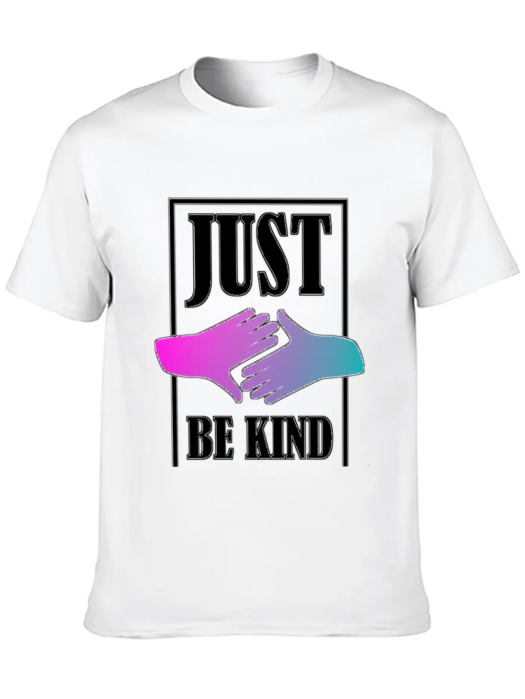 Just Be Kind Unisex Short Sleeve Soft Cotton T-Shirt – Casual Everyday Wear