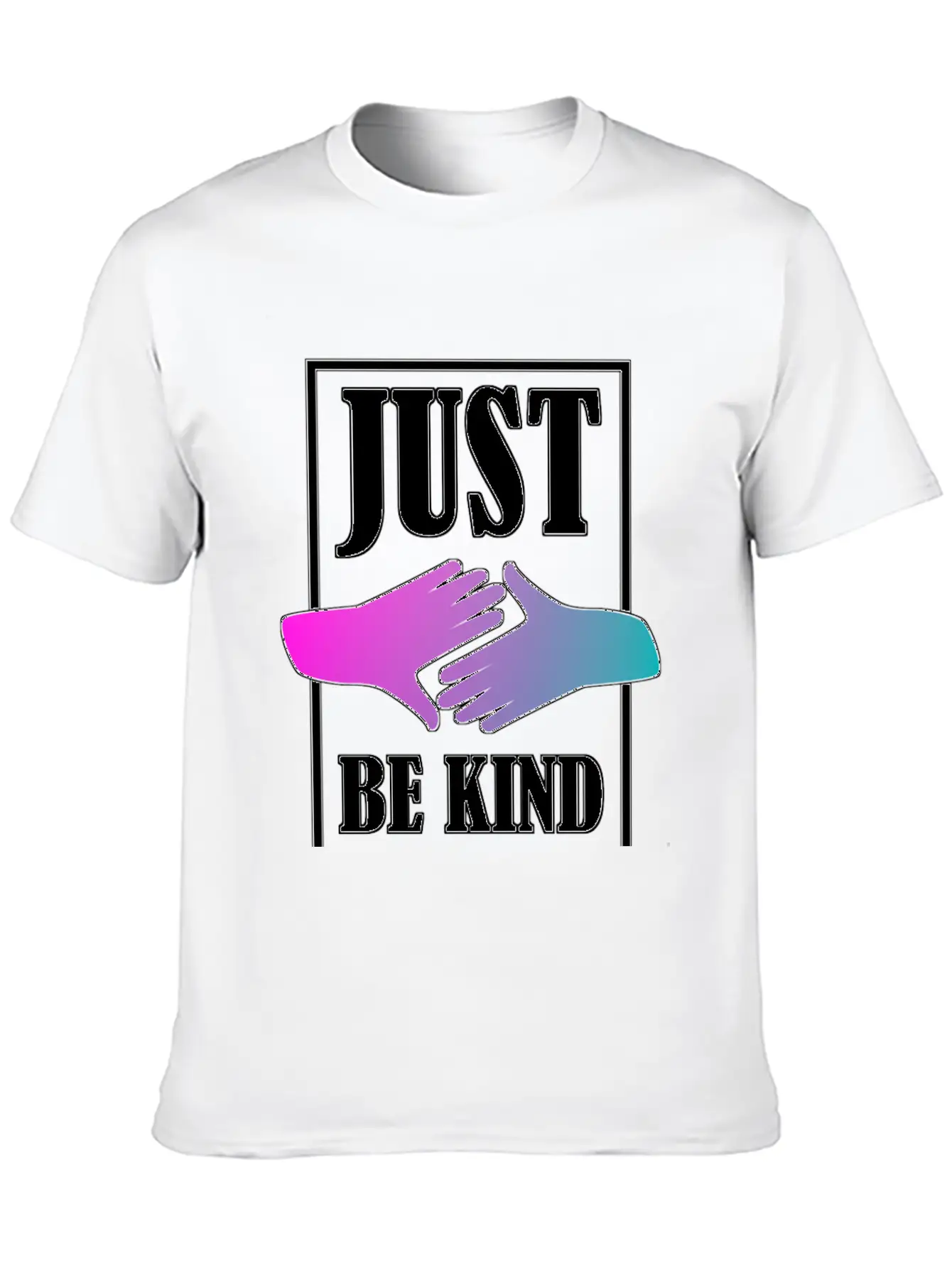 Just Be Kind Unisex Short Sleeve Soft Cotton T-Shirt – Casual Everyday Wear