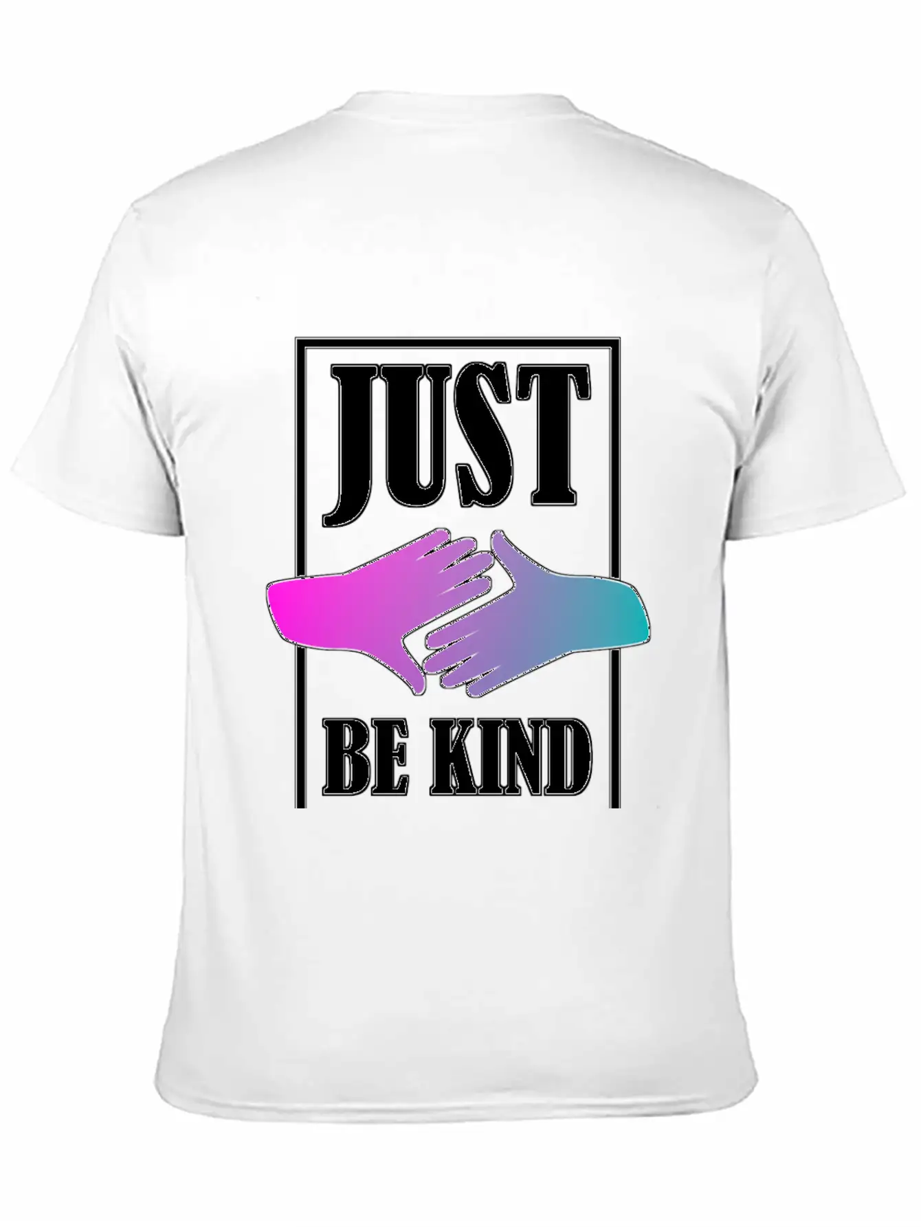 Just Be Kind Unisex Short Sleeve Soft Cotton T-Shirt – Casual Everyday Wear