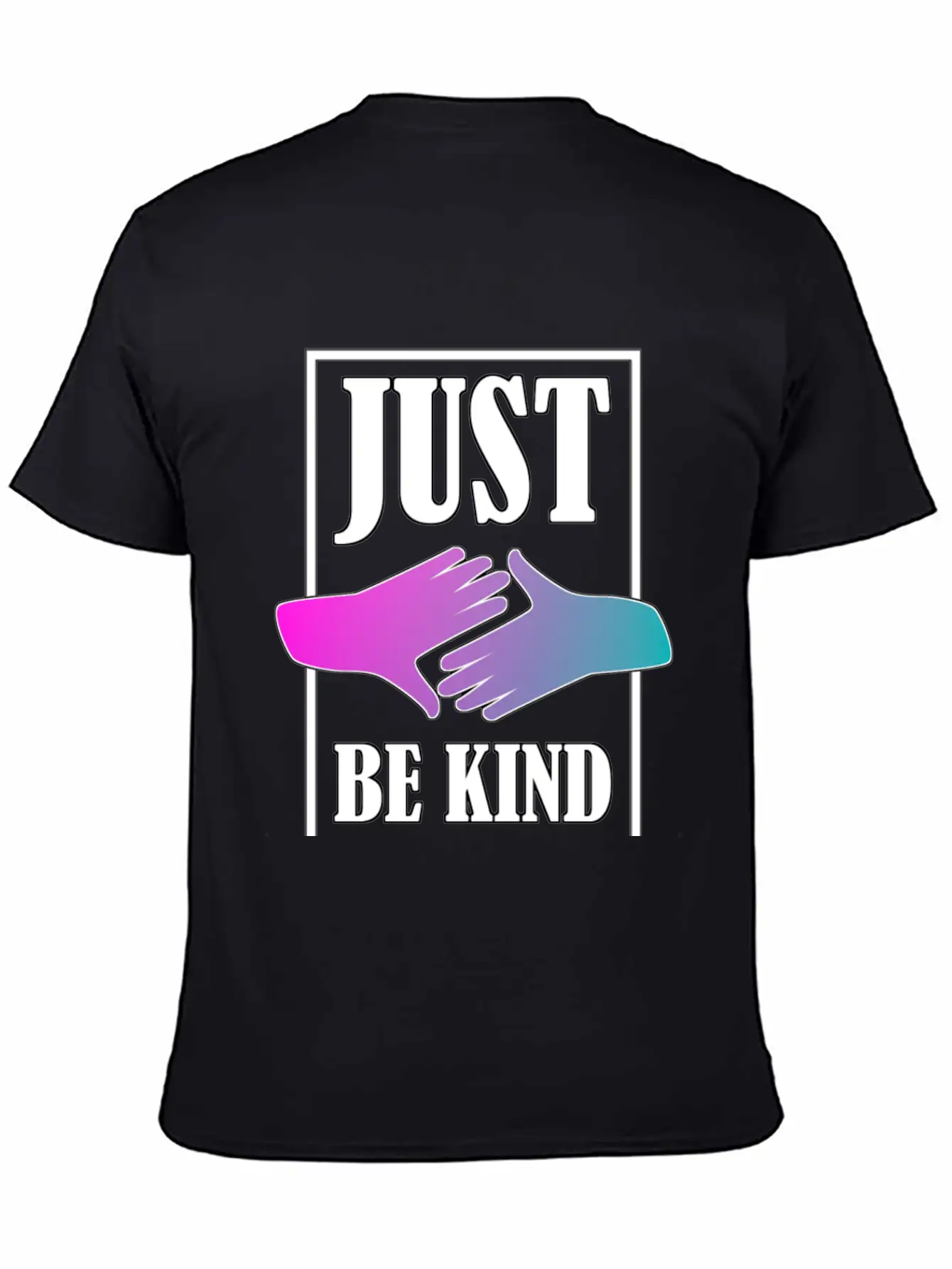 Just Be Kind Unisex Short Sleeve Soft Cotton T-Shirt – Casual Everyday Wear