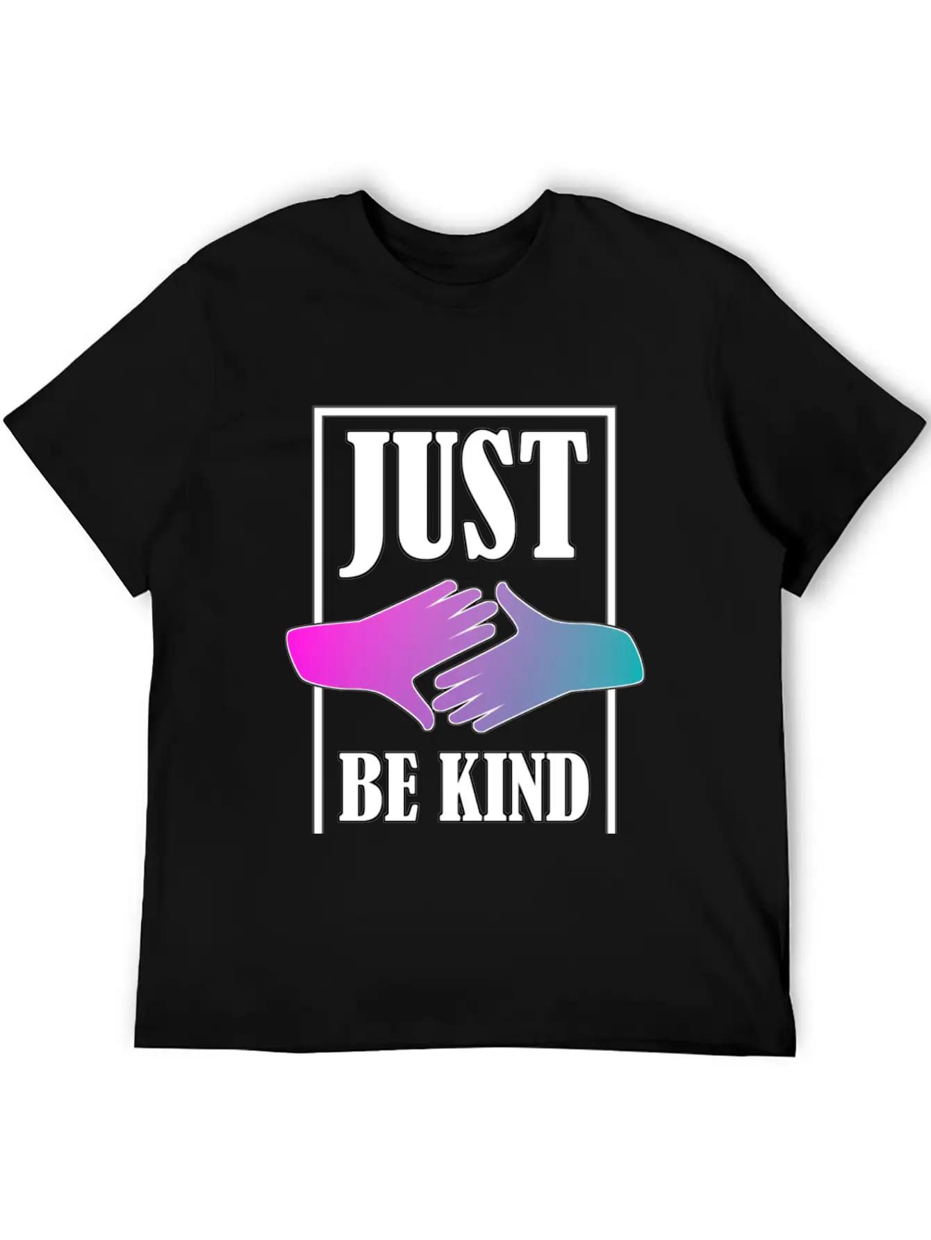 Just Be Kind Unisex Short Sleeve Soft Cotton T-Shirt – Casual Everyday Wear