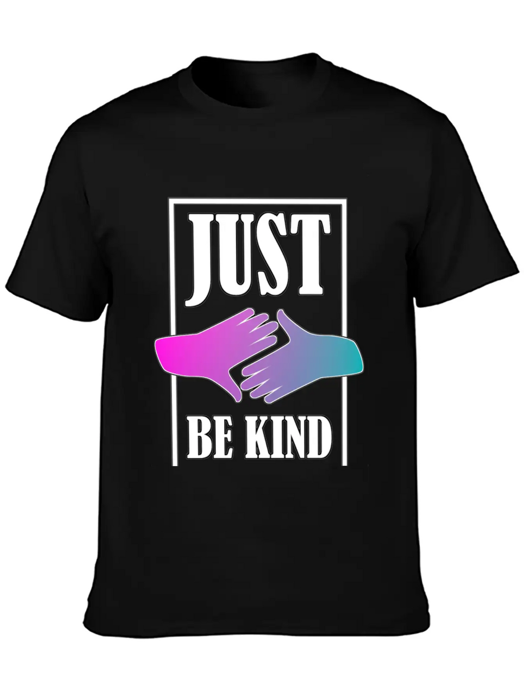 Just Be Kind Unisex Short Sleeve Soft Cotton T-Shirt – Casual Everyday Wear