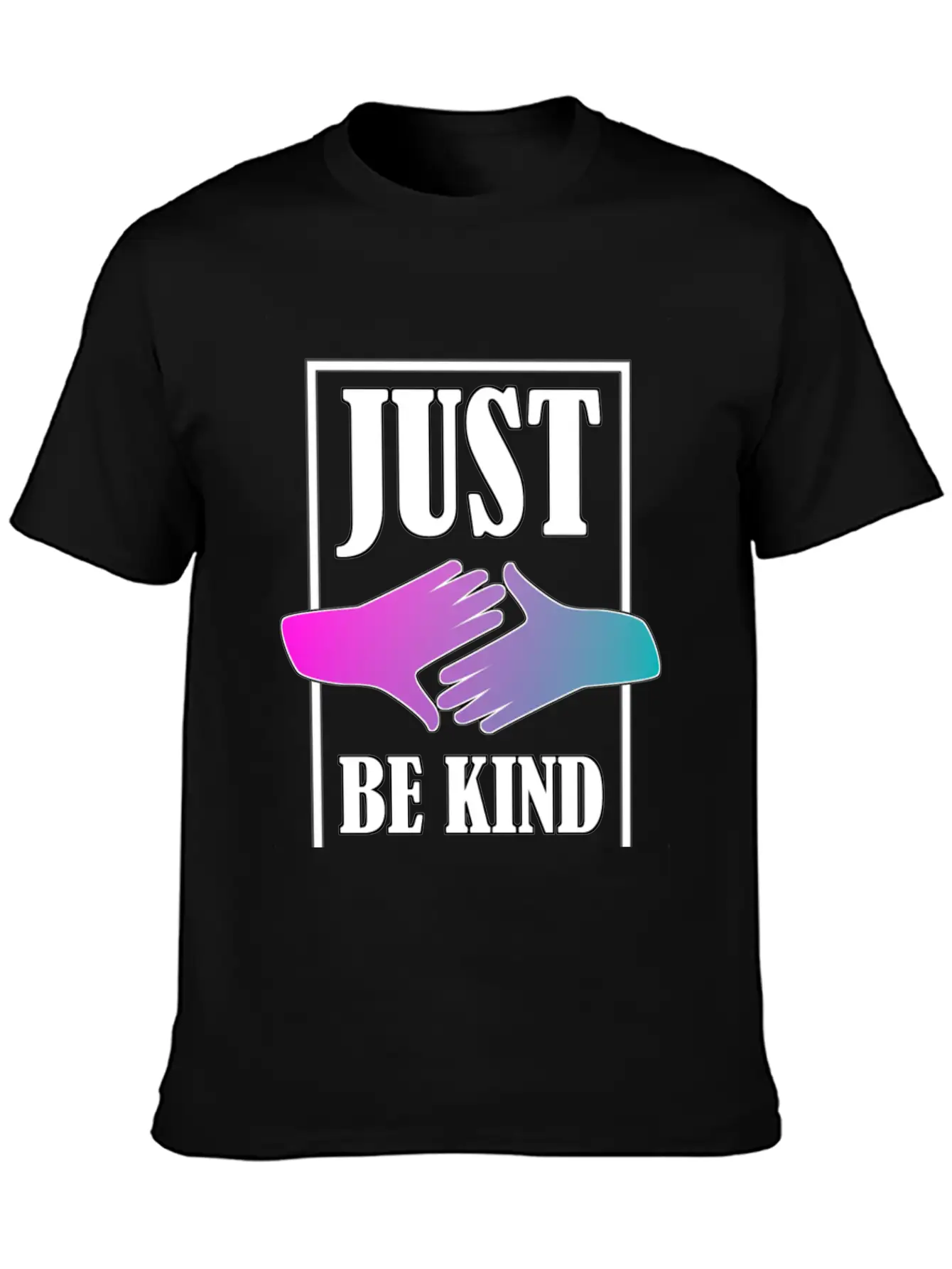 Just Be Kind Unisex Short Sleeve Soft Cotton T-Shirt – Casual Everyday Wear
