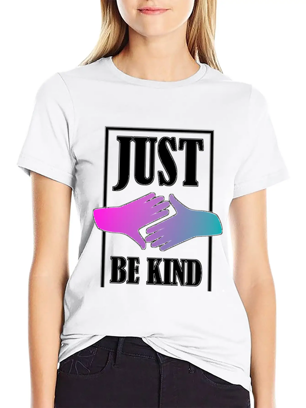 Just Be Kind Unisex Short Sleeve Soft Cotton T-Shirt – Casual Everyday Wear