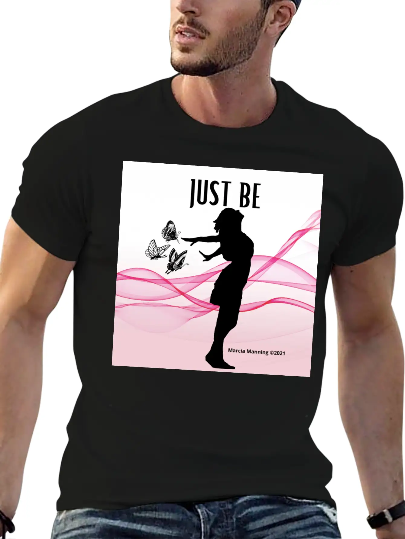 JUST BE Unisex Short Sleeve Soft Cotton T-Shirt – Casual Everyday Wear