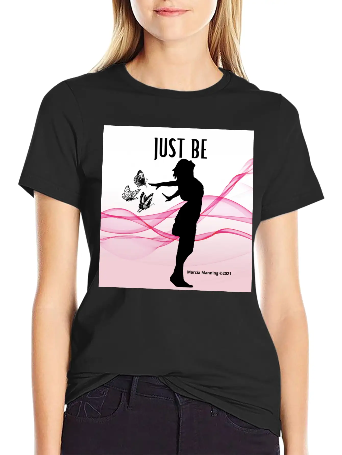 JUST BE Unisex Short Sleeve Soft Cotton T-Shirt – Casual Everyday Wear