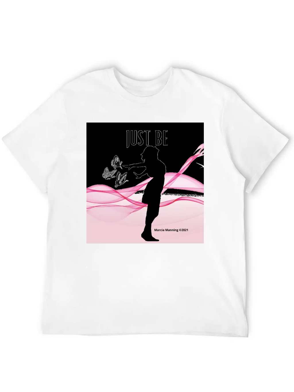 JUST BE Unisex Short Sleeve Soft Cotton T-Shirt – Casual Everyday Wear