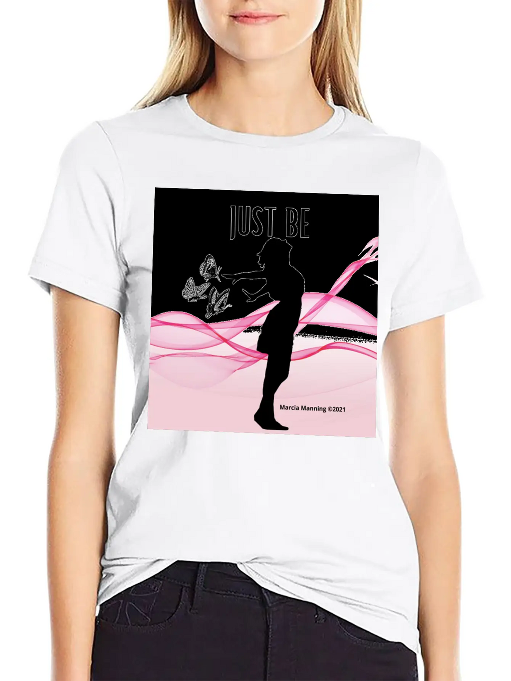 JUST BE Unisex Short Sleeve Soft Cotton T-Shirt – Casual Everyday Wear