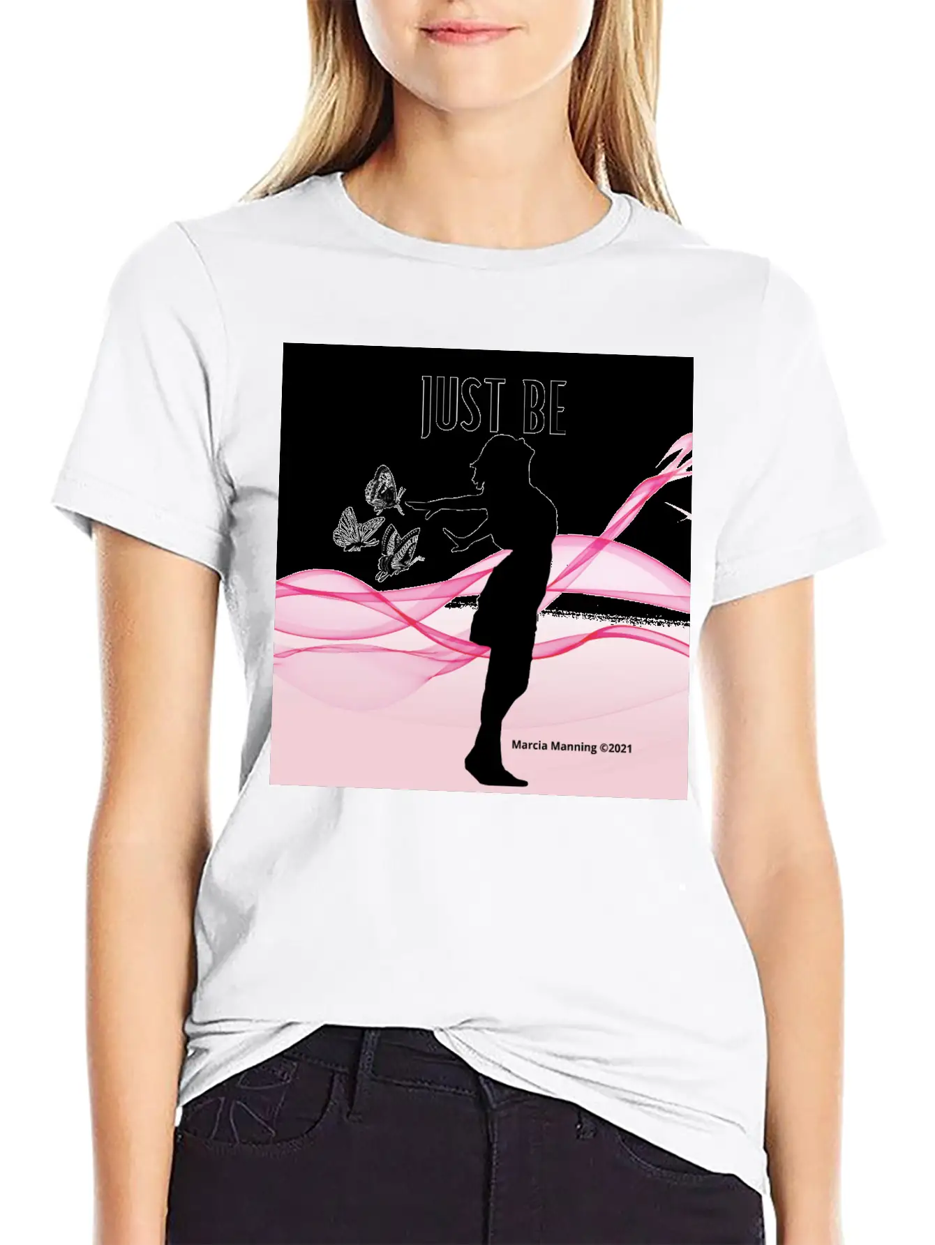 JUST BE Unisex Short Sleeve Soft Cotton T-Shirt – Casual Everyday Wear
