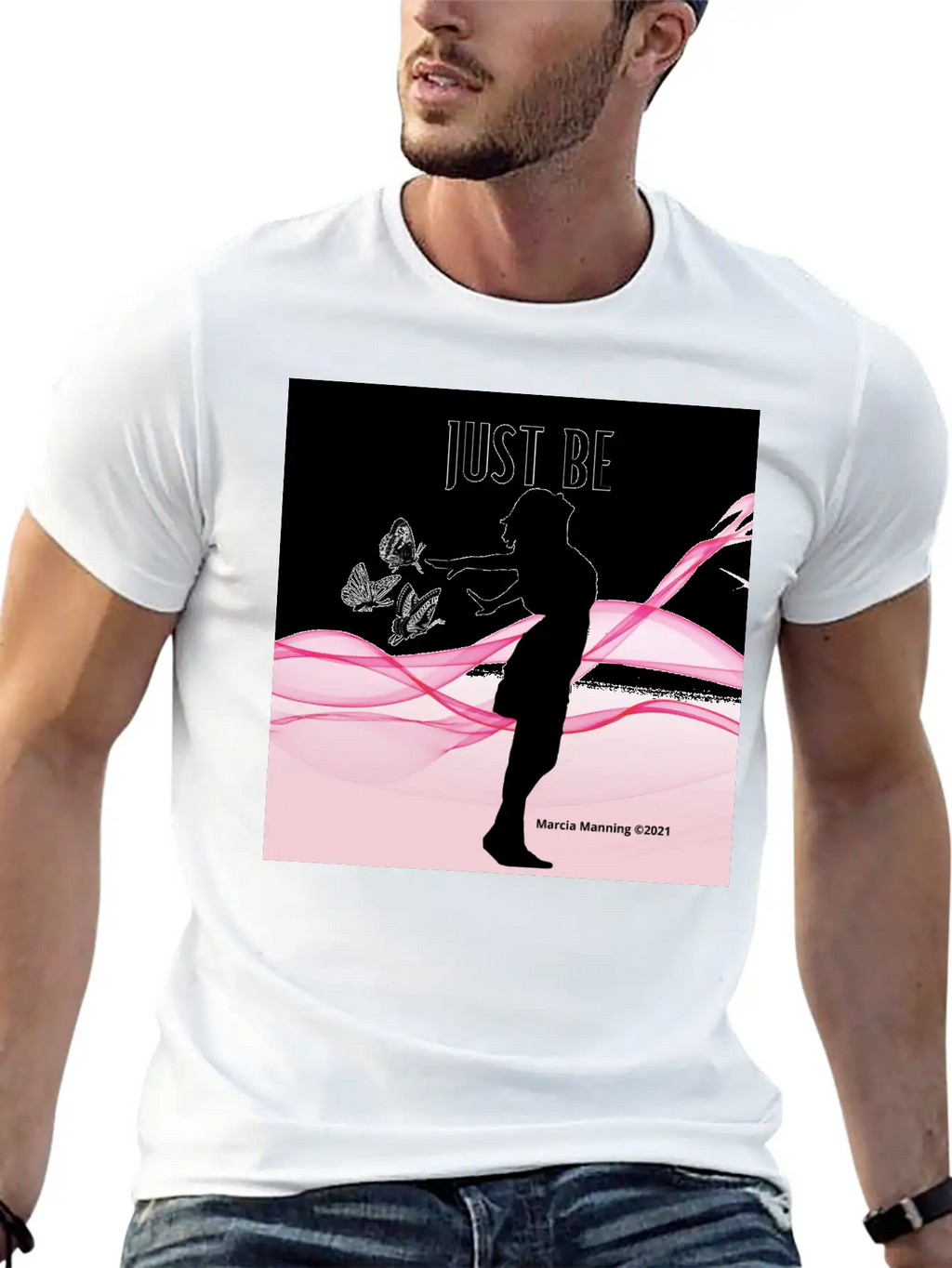 JUST BE Unisex Short Sleeve Soft Cotton T-Shirt – Casual Everyday Wear