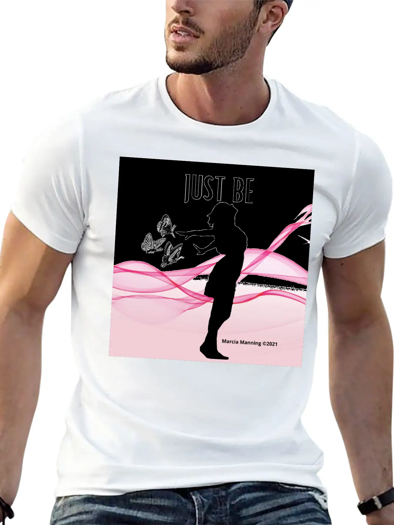 JUST BE Unisex Short Sleeve Soft Cotton T-Shirt – Casual Everyday Wear