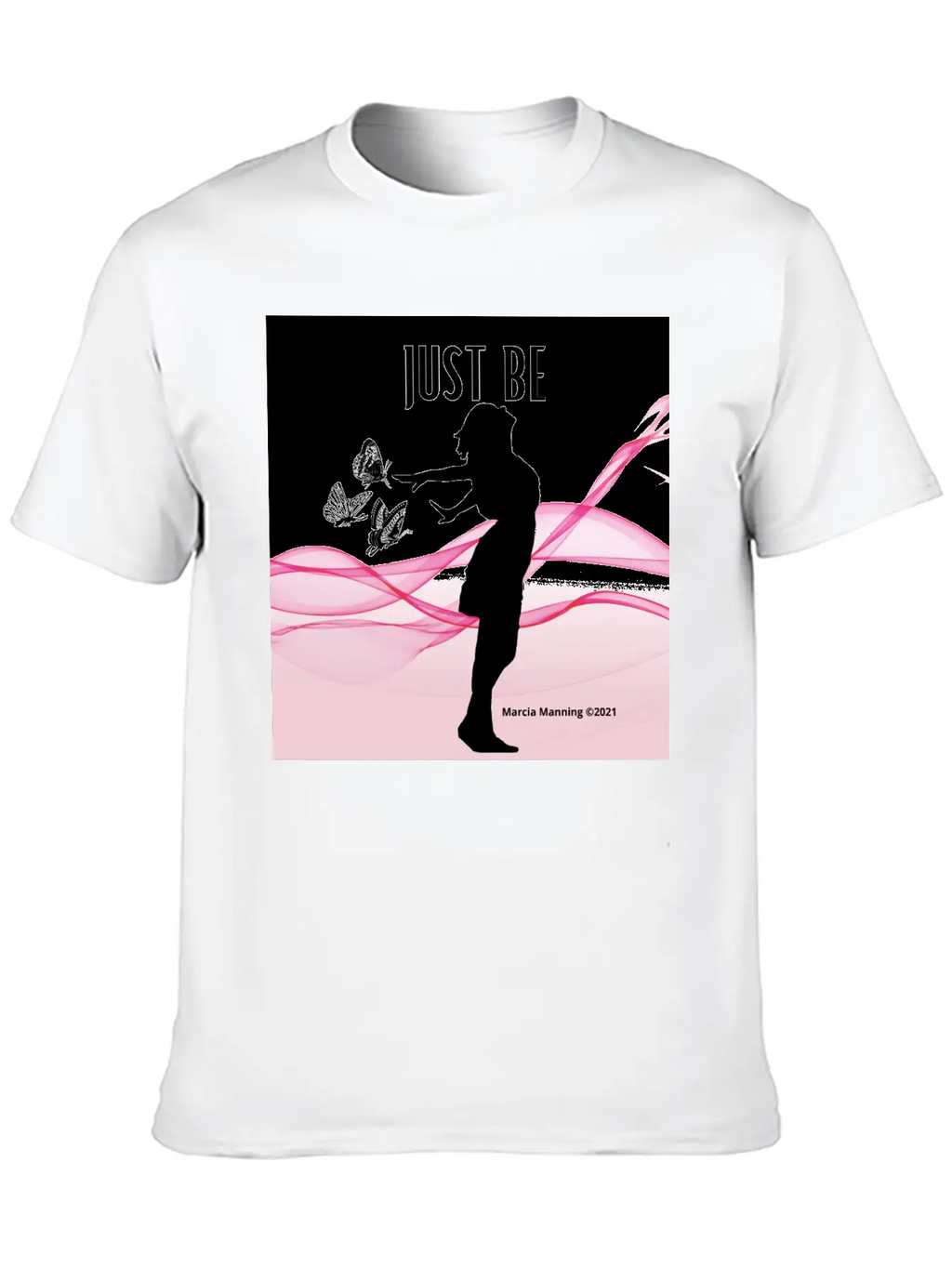 JUST BE Unisex Short Sleeve Soft Cotton T-Shirt – Casual Everyday Wear