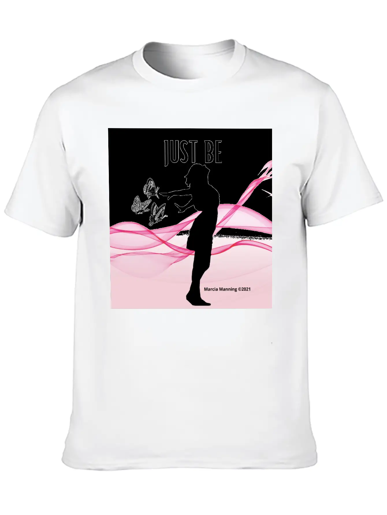 JUST BE Unisex Short Sleeve Soft Cotton T-Shirt – Casual Everyday Wear