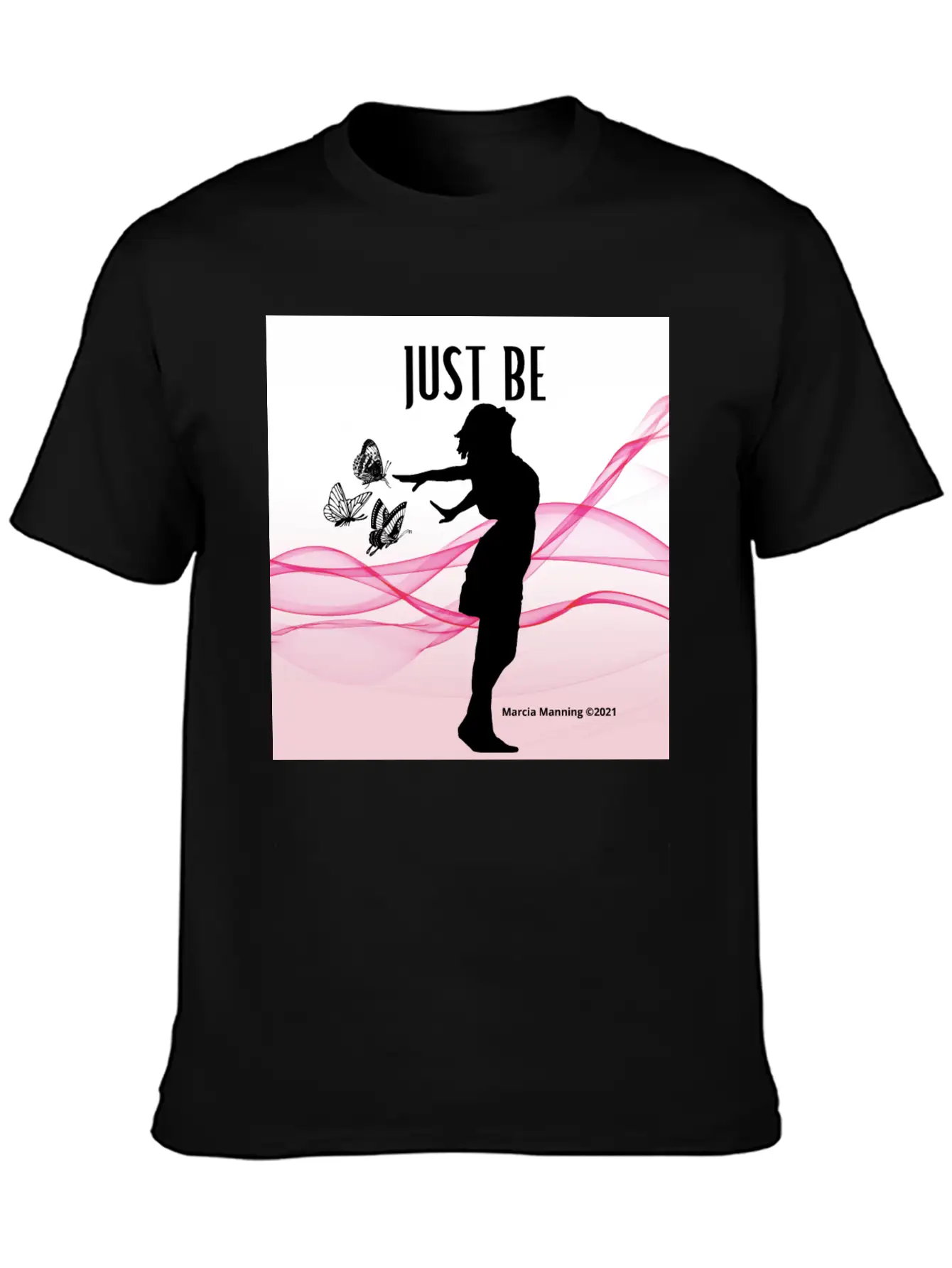 JUST BE Unisex Short Sleeve Soft Cotton T-Shirt – Casual Everyday Wear
