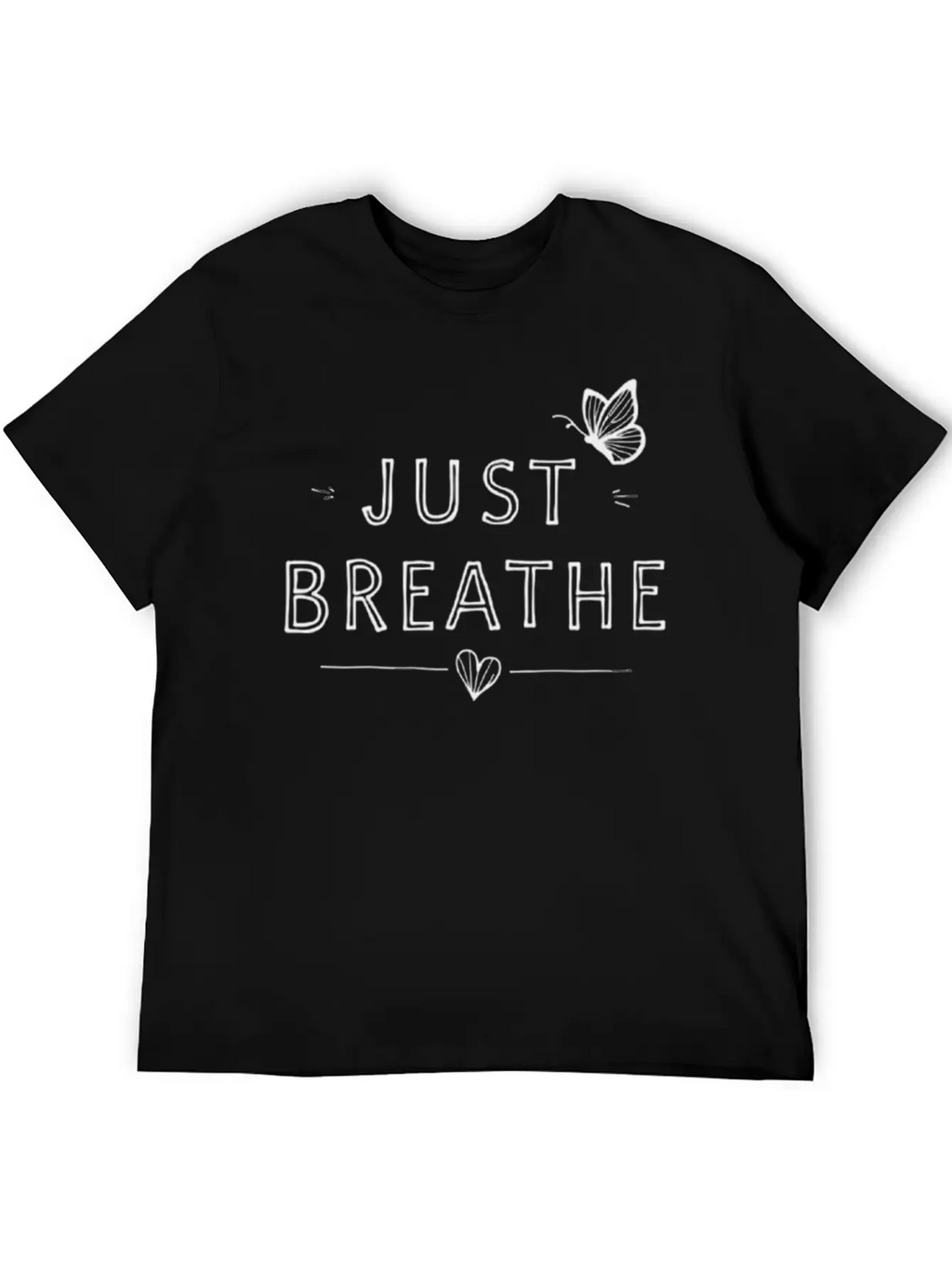 Just Breathe: Find Your Calm Unisex Casual T-Shirt – Clean Design For Daily Comfort
