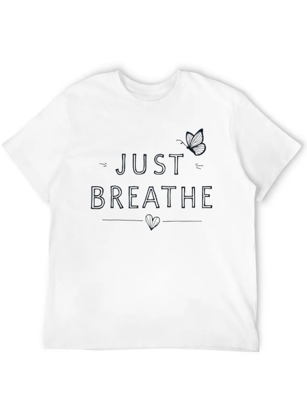 Just Breathe: Find Your Calm Unisex Casual T-Shirt – Clean Design For Daily Comfort