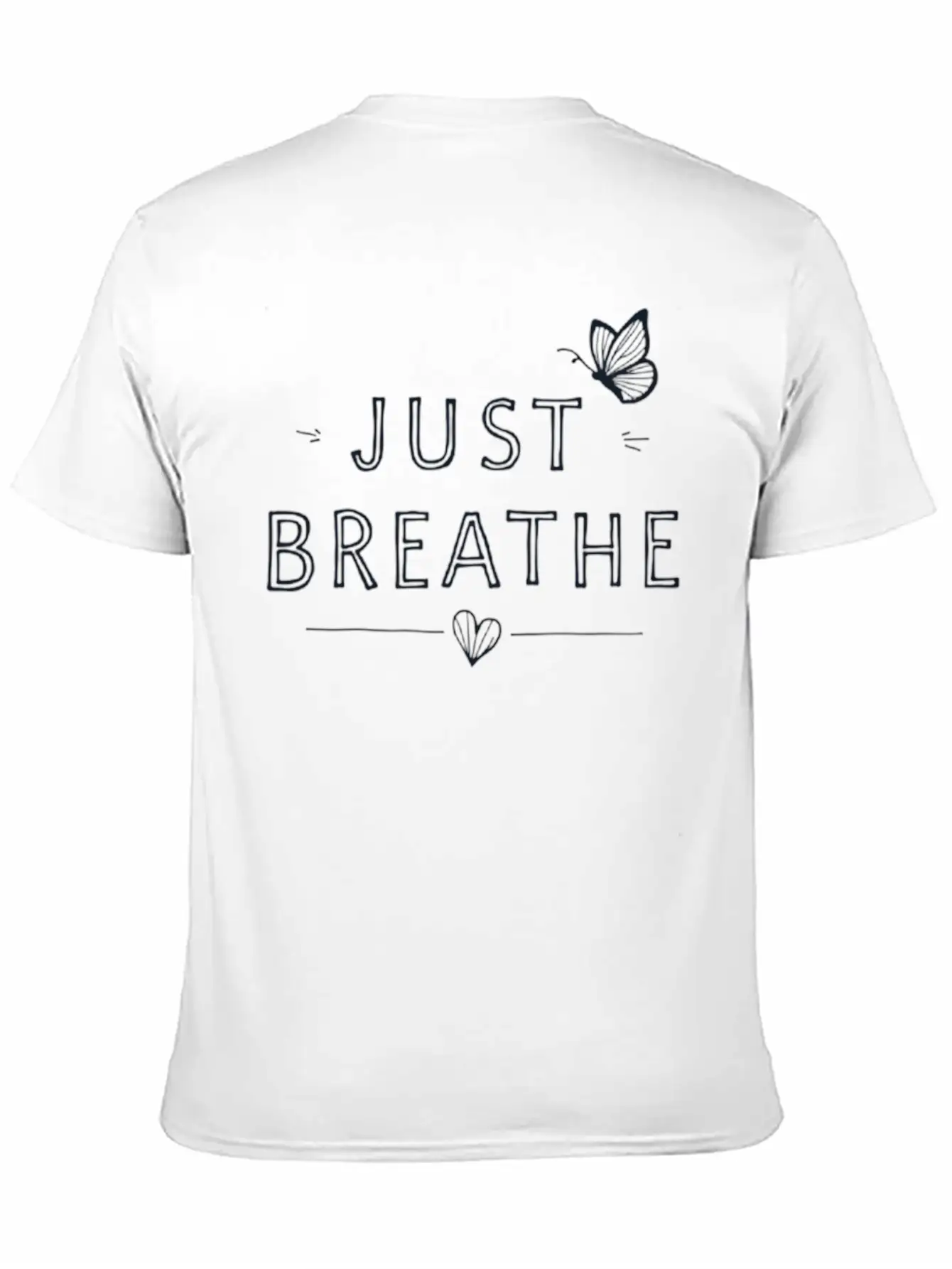 Just Breathe: Find Your Calm Unisex Casual T-Shirt – Clean Design For Daily Comfort