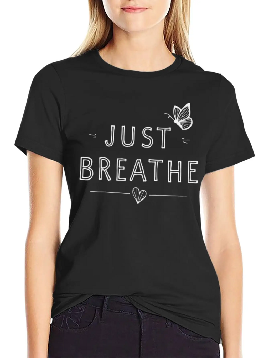 Just Breathe: Find Your Calm Unisex Casual T-Shirt – Clean Design For Daily Comfort