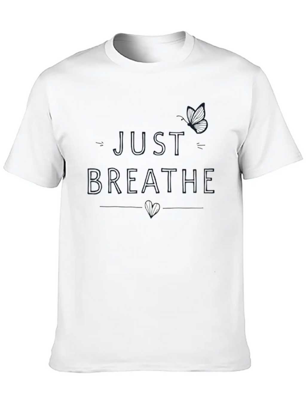 Just Breathe: Find Your Calm Unisex Casual T-Shirt – Clean Design For Daily Comfort