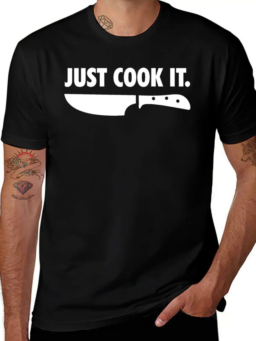 Just Cook It Funny Cook Chef Gift Unisex Short Sleeve Soft Cotton T-Shirt – Casual Everyday Wear