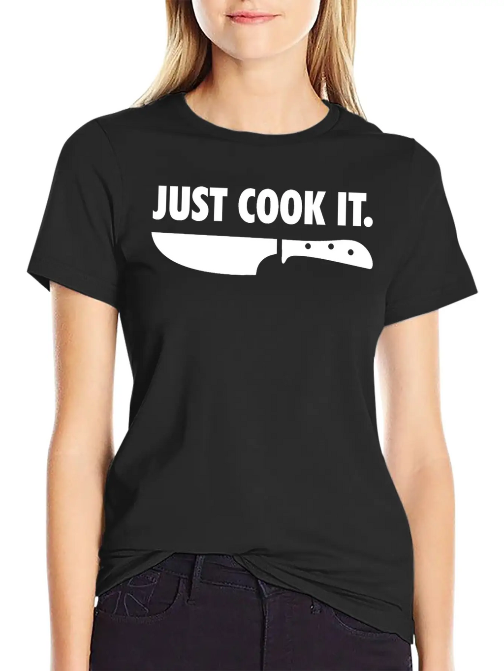 Just Cook It Funny Cook Chef Gift Unisex Short Sleeve Soft Cotton T-Shirt – Casual Everyday Wear