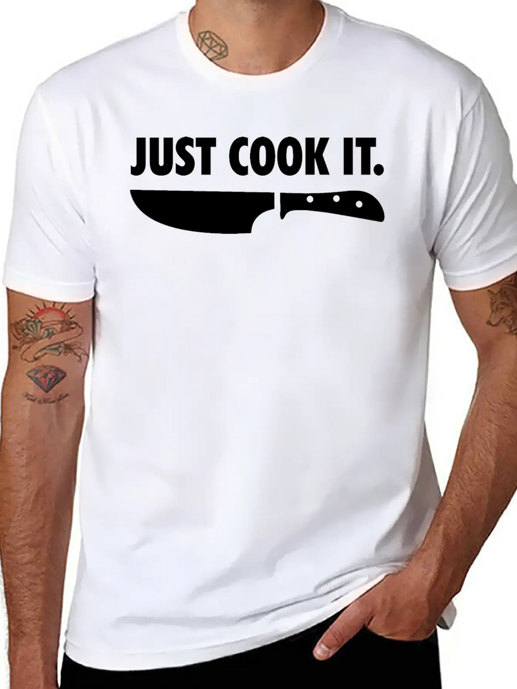 Just Cook It Funny Cook Chef Gift Unisex Short Sleeve Soft Cotton T-Shirt – Casual Everyday Wear
