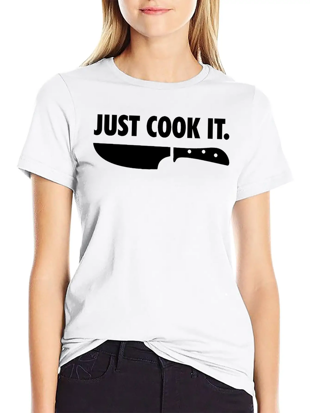 Just Cook It Funny Cook Chef Gift Unisex Short Sleeve Soft Cotton T-Shirt – Casual Everyday Wear