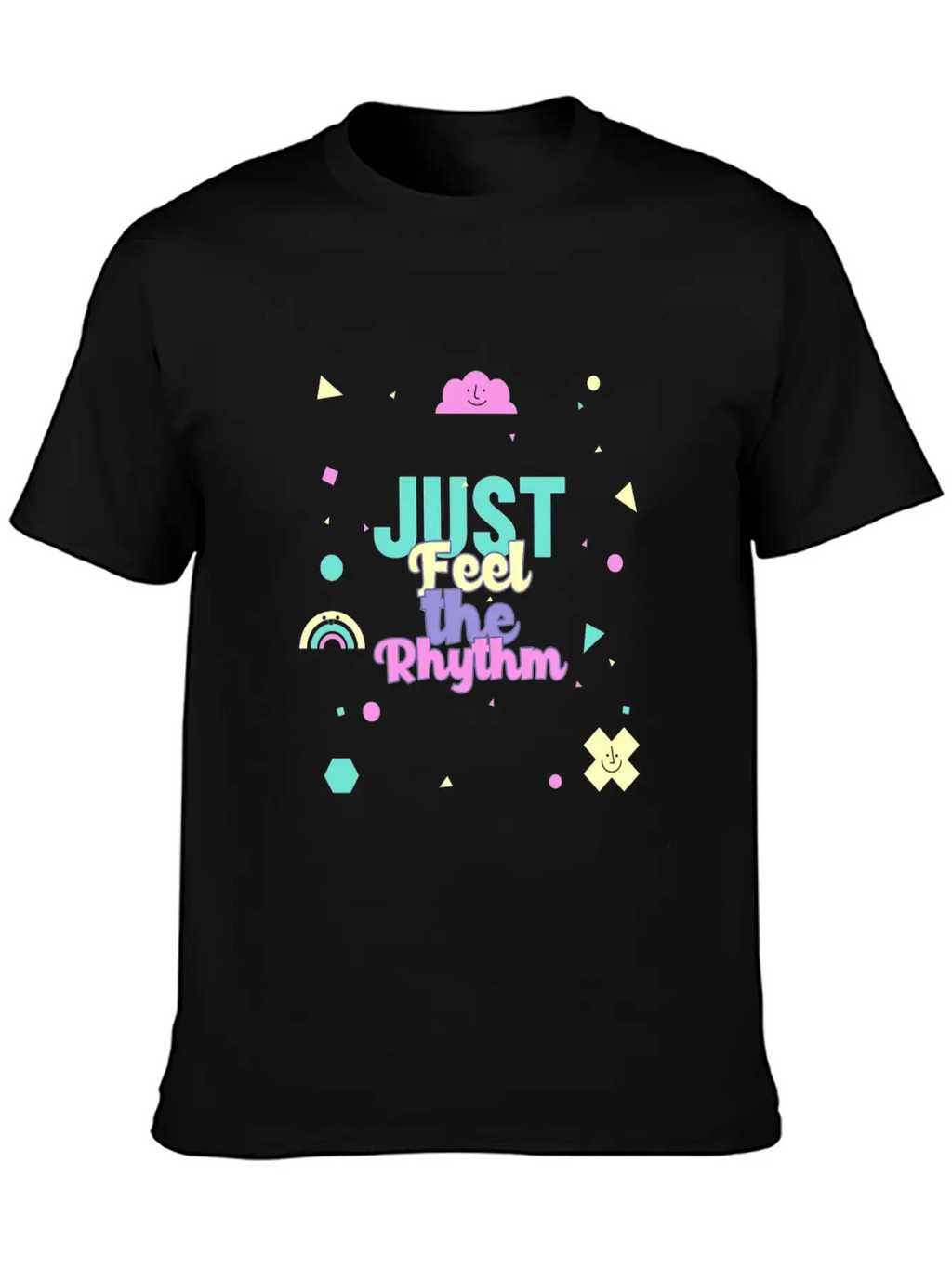 Just Feel The Rhythm Essential Cotton Tee For Daily Outfits – Unisex Style