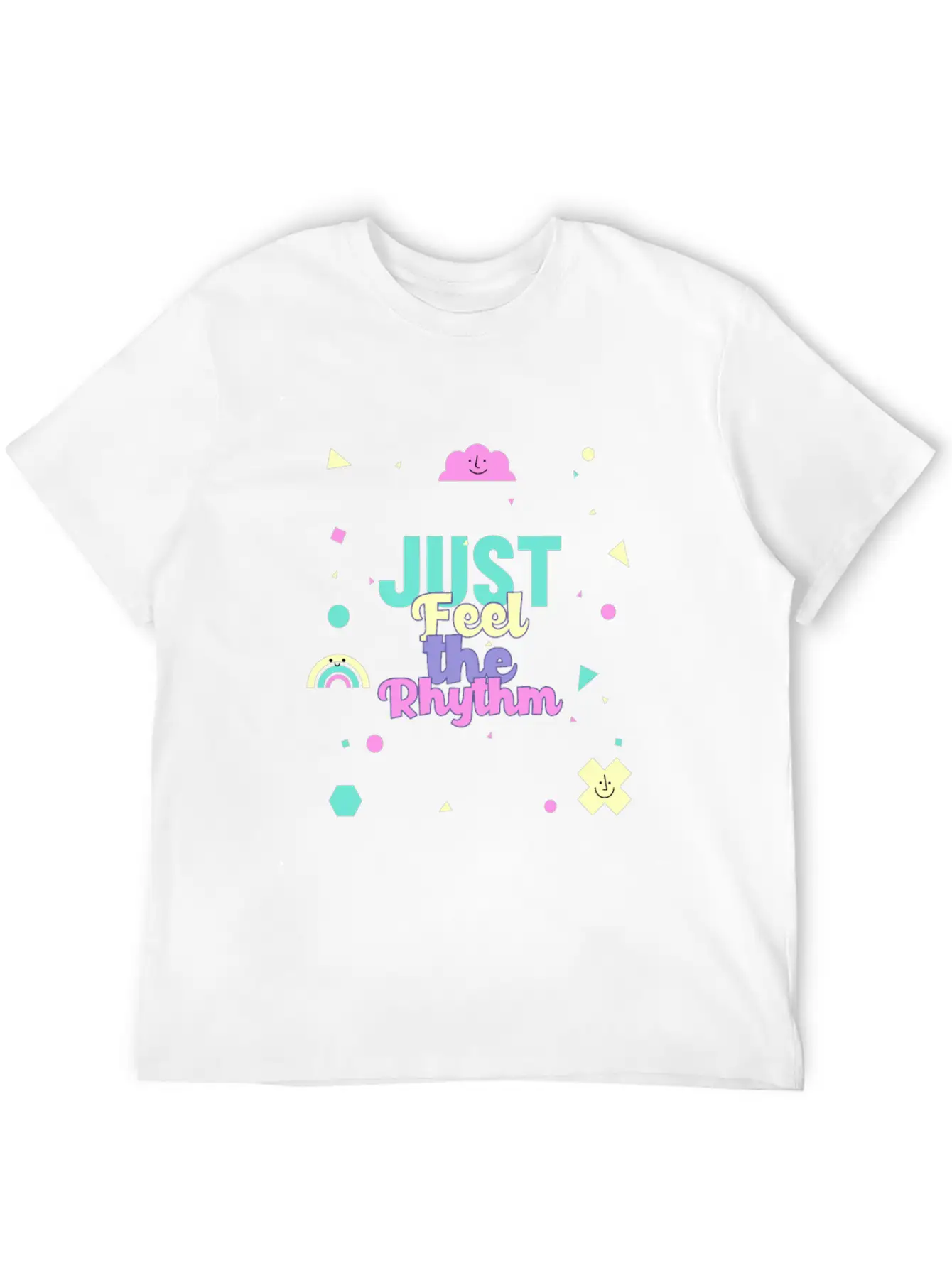 Just Feel The Rhythm Essential Cotton Tee For Daily Outfits – Unisex Style