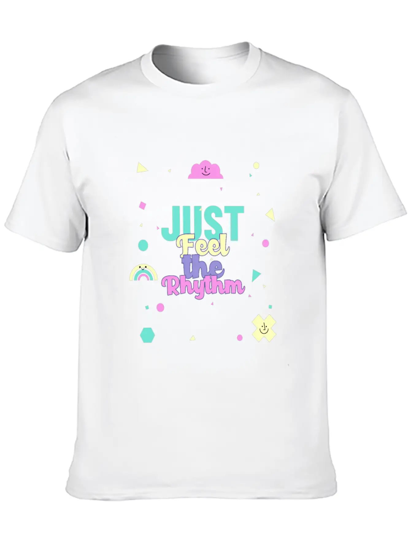 Just Feel The Rhythm Essential Cotton Tee For Daily Outfits – Unisex Style