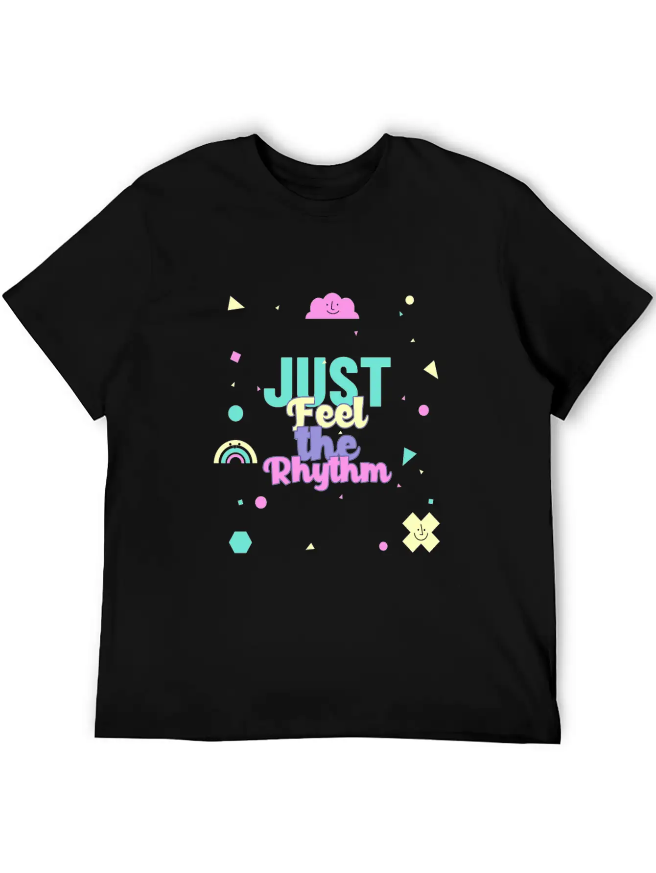Just Feel The Rhythm Essential Cotton Tee For Daily Outfits – Unisex Style