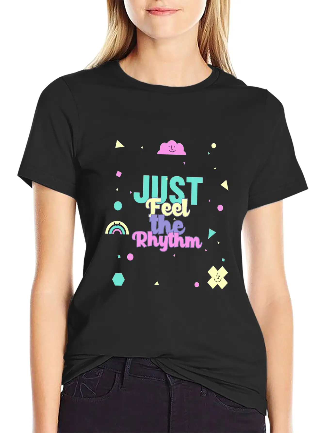 Just Feel The Rhythm Essential Cotton Tee For Daily Outfits – Unisex Style
