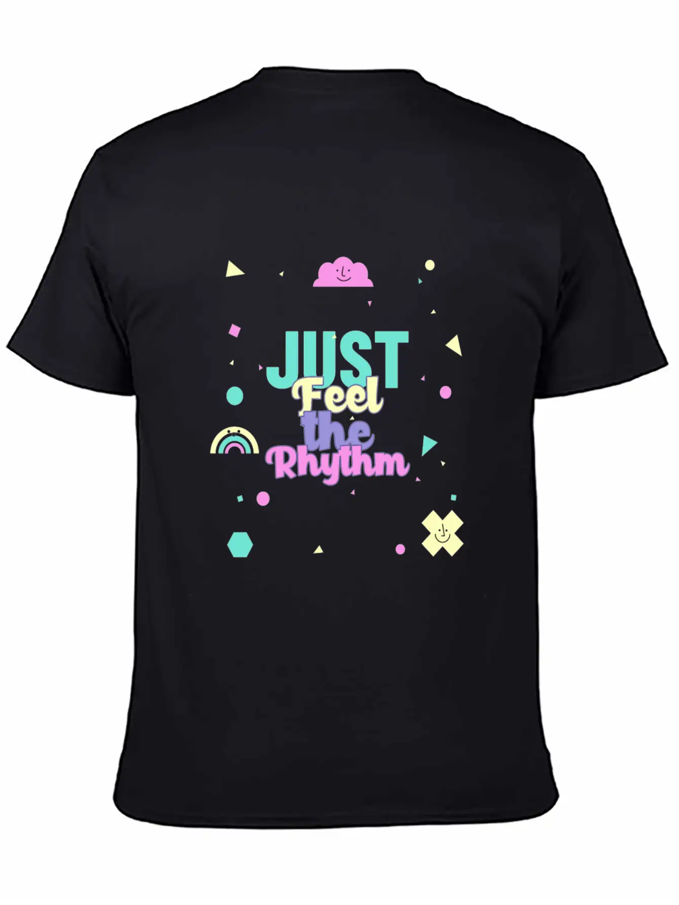 Just Feel The Rhythm Essential Cotton Tee For Daily Outfits – Unisex Style
