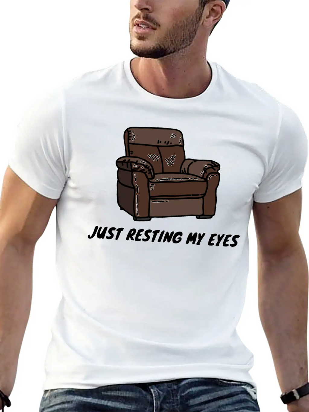 Just Resting My Eyes Casual Graphic T-Shirt – Simple And Comfortable Daily Wear