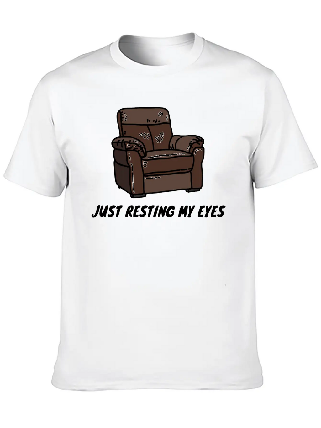 Just Resting My Eyes Casual Graphic T-Shirt – Simple And Comfortable Daily Wear