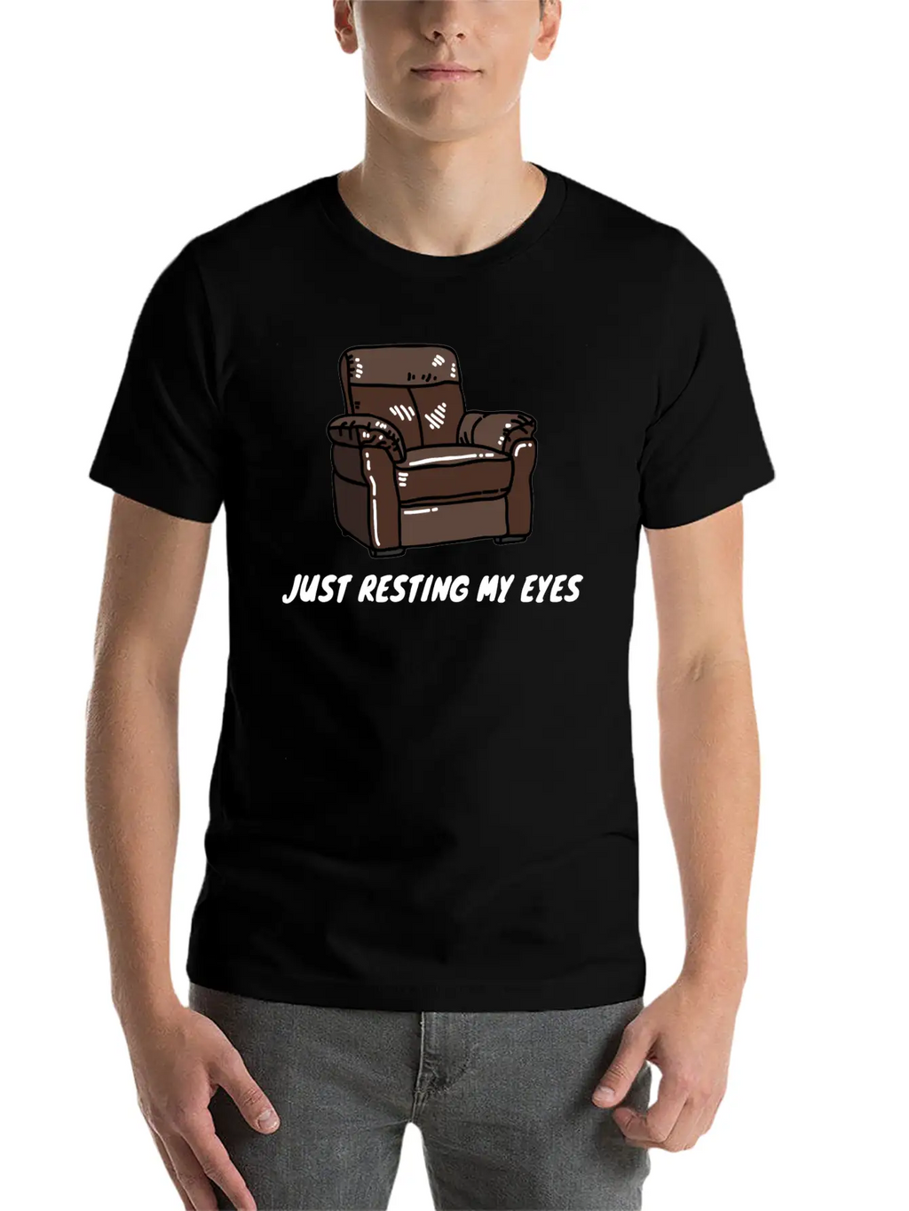 Just Resting My Eyes Casual Graphic T-Shirt – Simple And Comfortable Daily Wear
