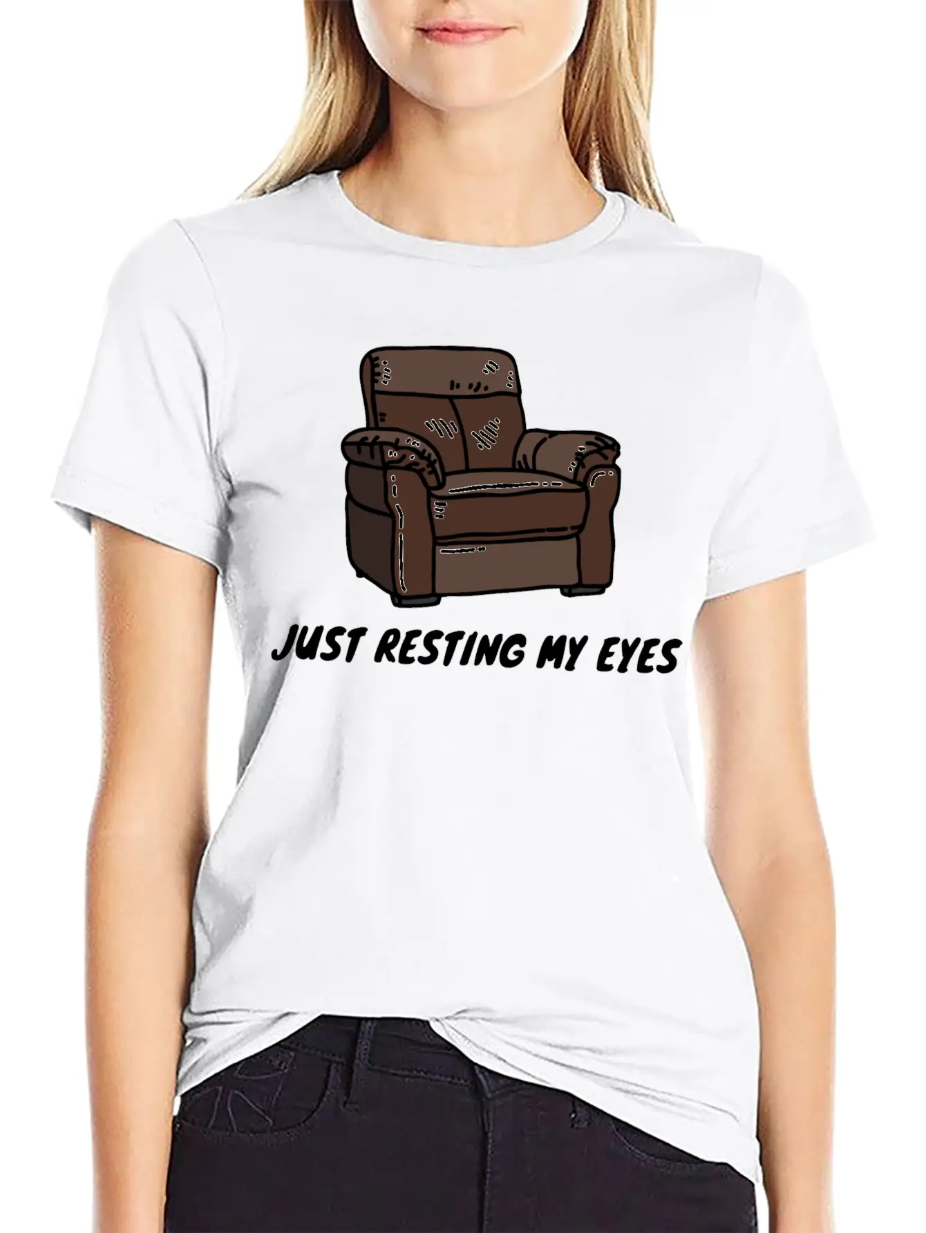 Just Resting My Eyes Casual Graphic T-Shirt – Simple And Comfortable Daily Wear