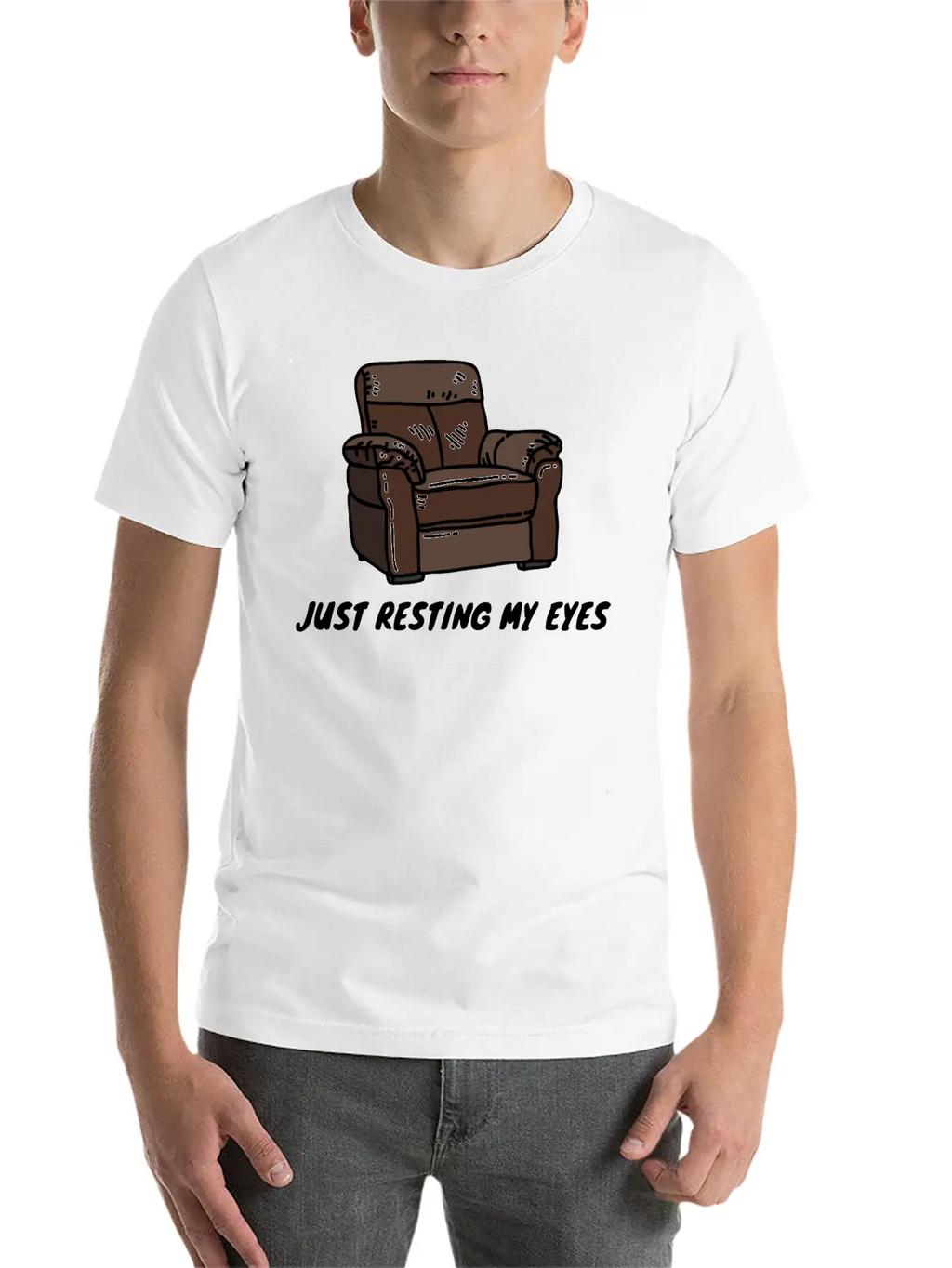 Just Resting My Eyes Casual Graphic T-Shirt – Simple And Comfortable Daily Wear