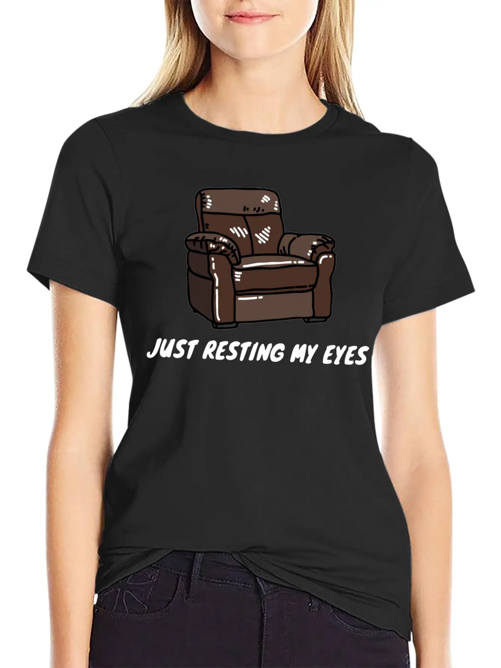 Just Resting My Eyes Casual Graphic T-Shirt – Simple And Comfortable Daily Wear