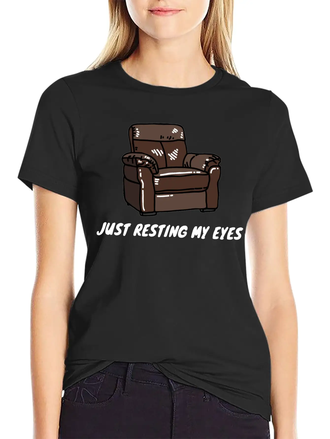 Just Resting My Eyes Casual Graphic T-Shirt – Simple And Comfortable Daily Wear