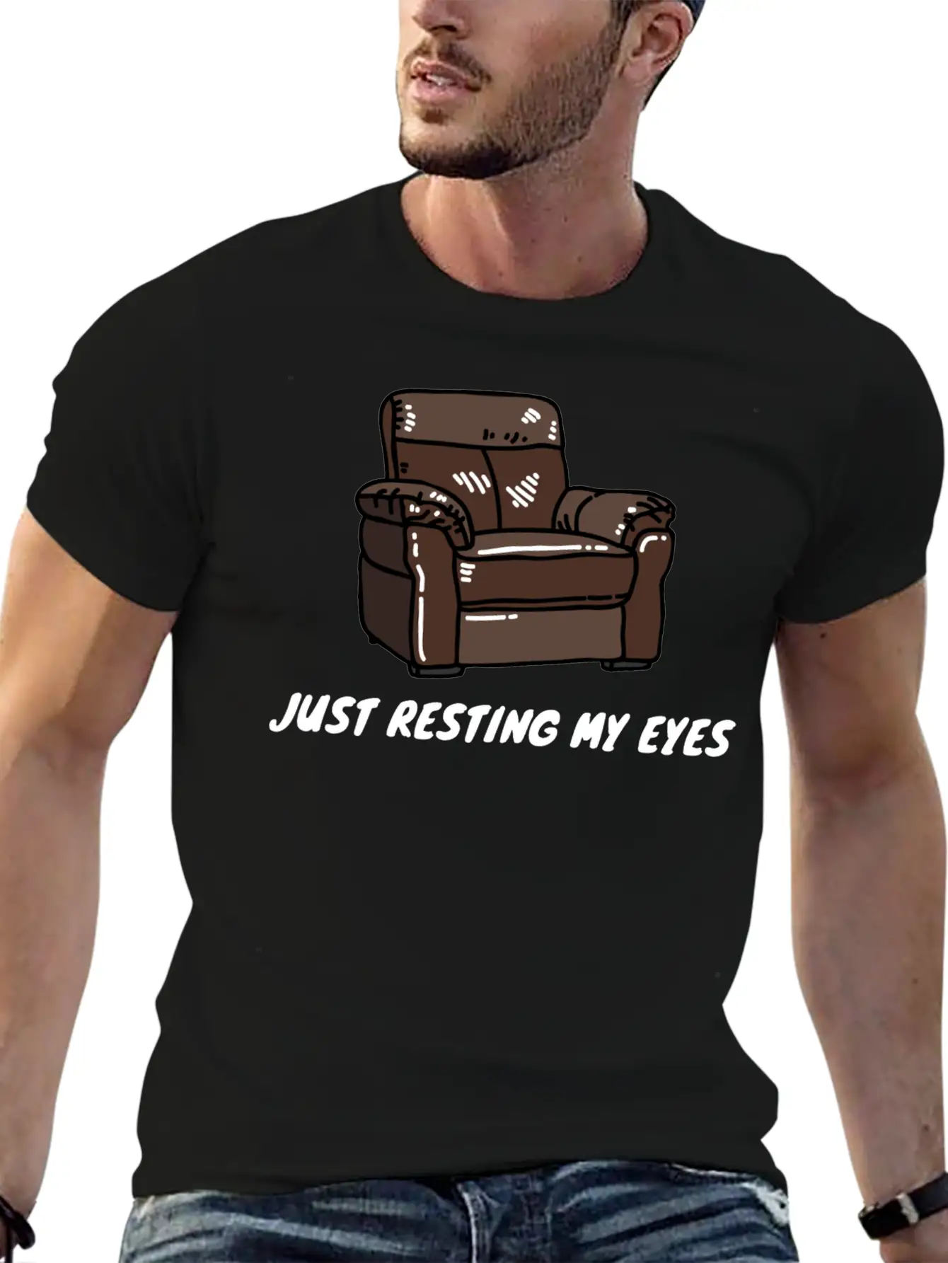 Just Resting My Eyes Casual Graphic T-Shirt – Simple And Comfortable Daily Wear