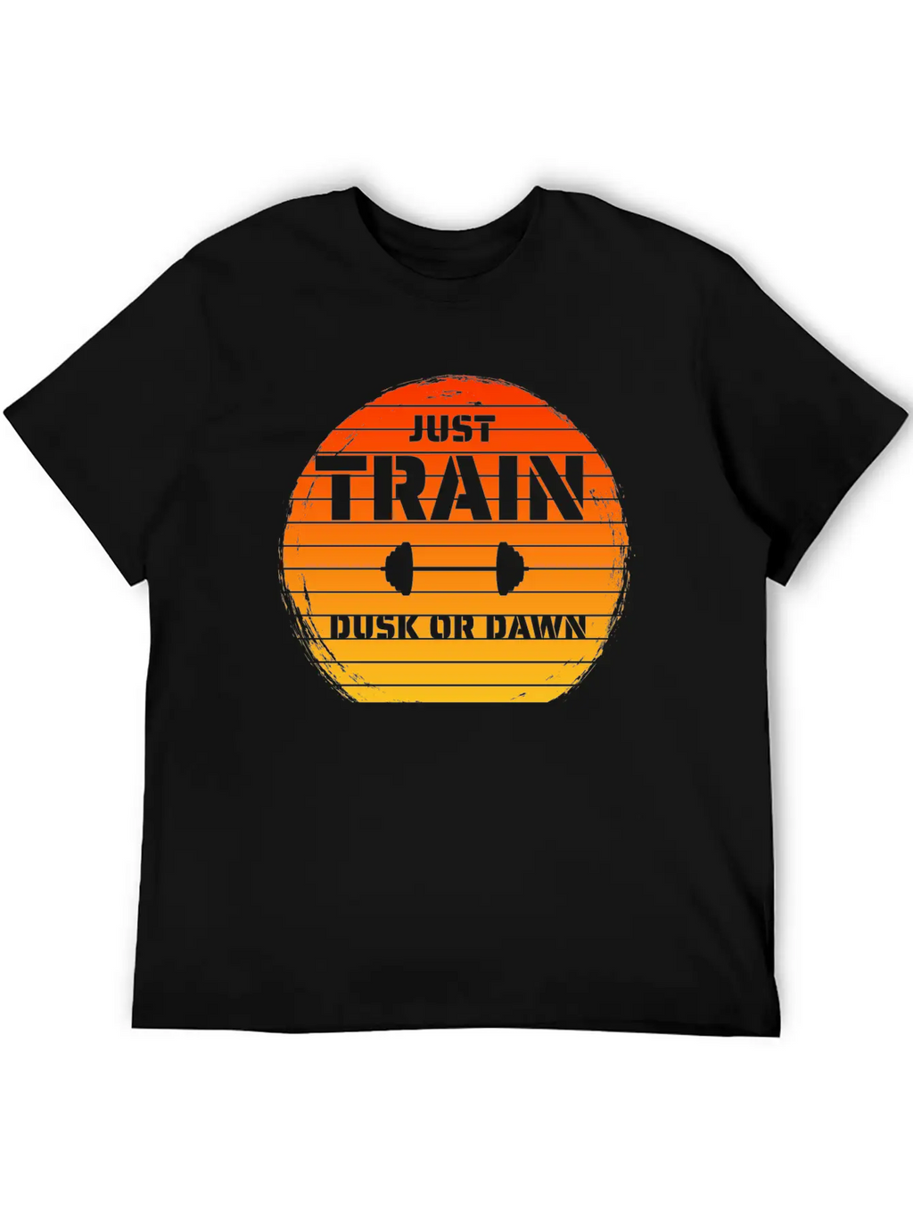 Just Train Dusk Or Dawn Orange Unisex Short Sleeve Soft Cotton T-Shirt – Casual Everyday Wear