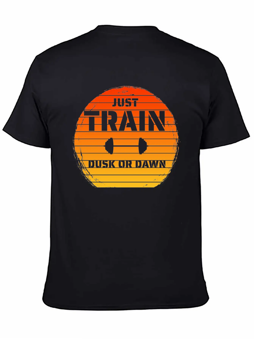 Just Train Dusk Or Dawn Orange Unisex Short Sleeve Soft Cotton T-Shirt – Casual Everyday Wear