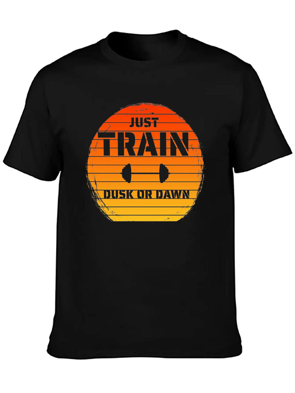 Just Train Dusk Or Dawn Orange Unisex Short Sleeve Soft Cotton T-Shirt – Casual Everyday Wear
