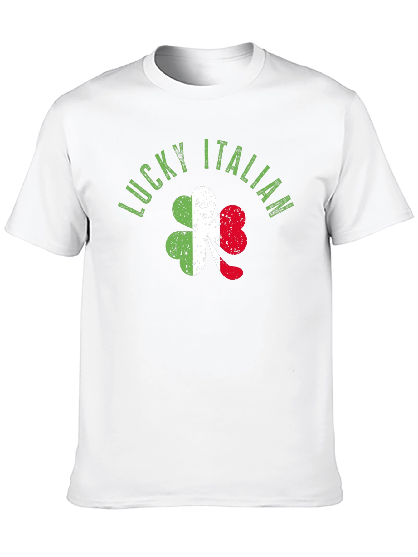 Lucky Italian T-Shirt Shamrock Ireland Roots